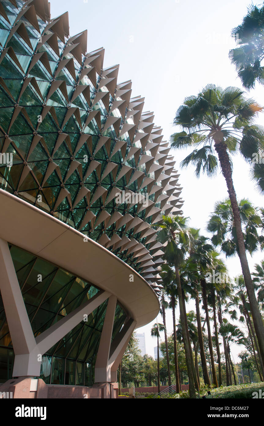 Esplanade - Theater an der Bucht, Singapur Stockfoto
