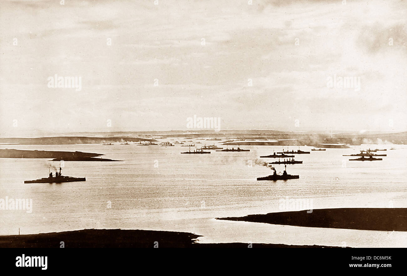 Scapa Flow der deutschen Flotte am 28. November 1918 Stockfoto