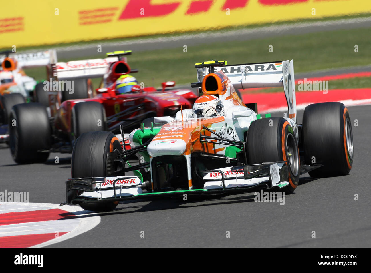 Adrian Sutil, Force India, 2013 F1 British GP, Silverstone. Stockfoto