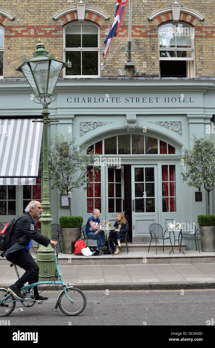 Charlotte Street Hotel, Fitzrovia, London, UK. Stockfoto