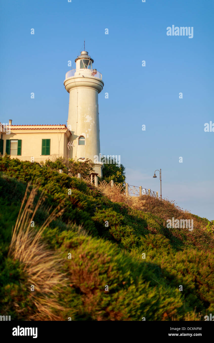 Capo Circeo Leuchtturm in Italien Stockfoto