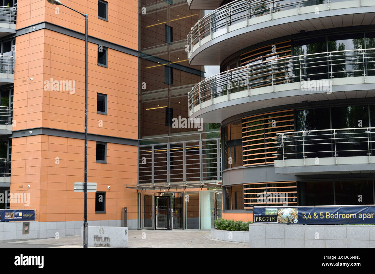 Die Aitrium Apartments in Park Road, St. John's Wood, London, UK Stockfoto