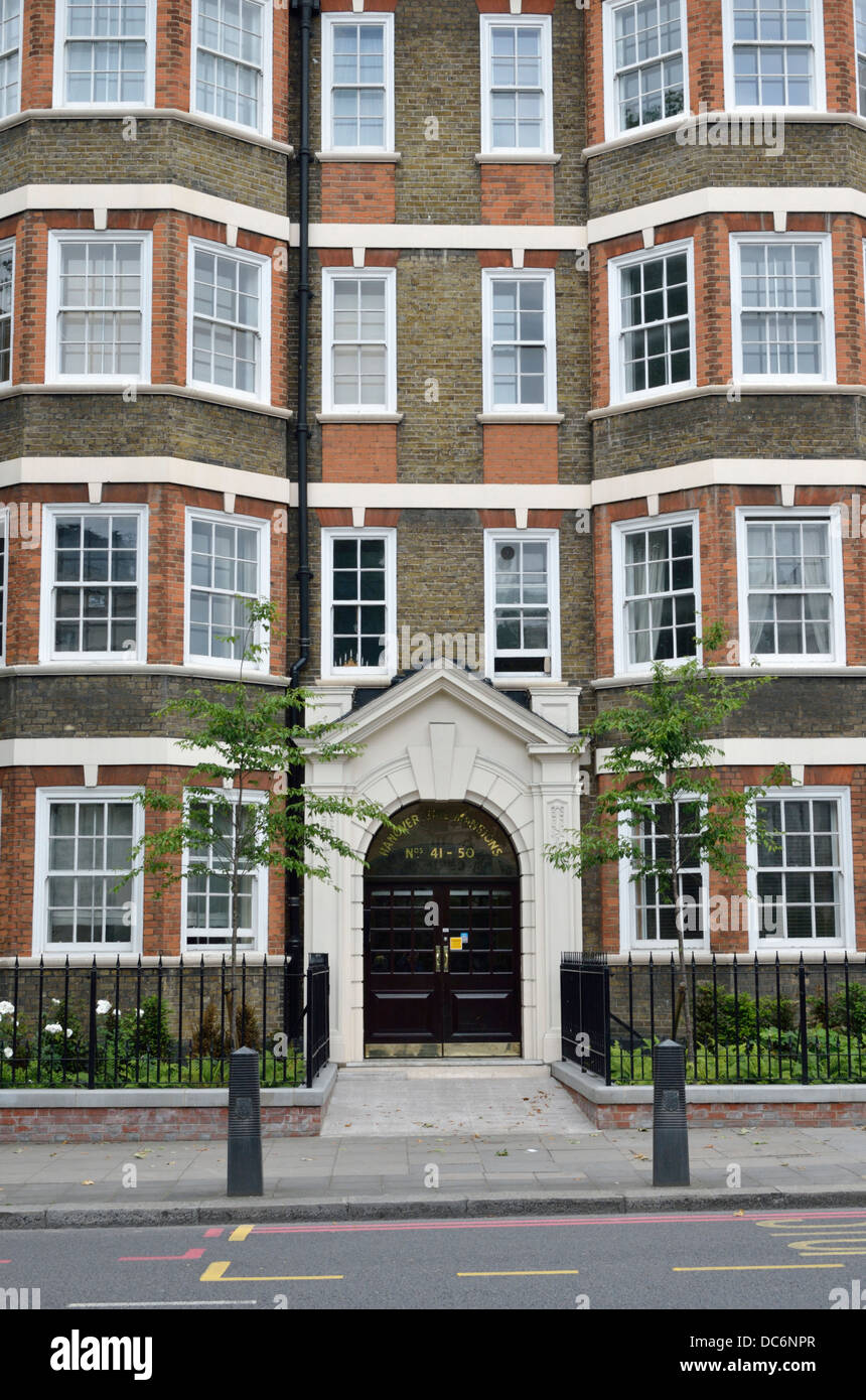 Hannover Tor Villen Wohnungen im Park Road, London, UK Stockfoto