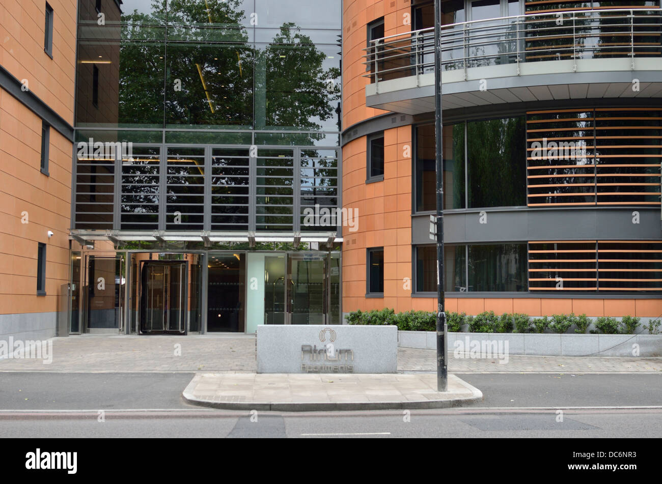 Die Aitrium Apartments in Park Road, St. John's Wood, London, UK Stockfoto