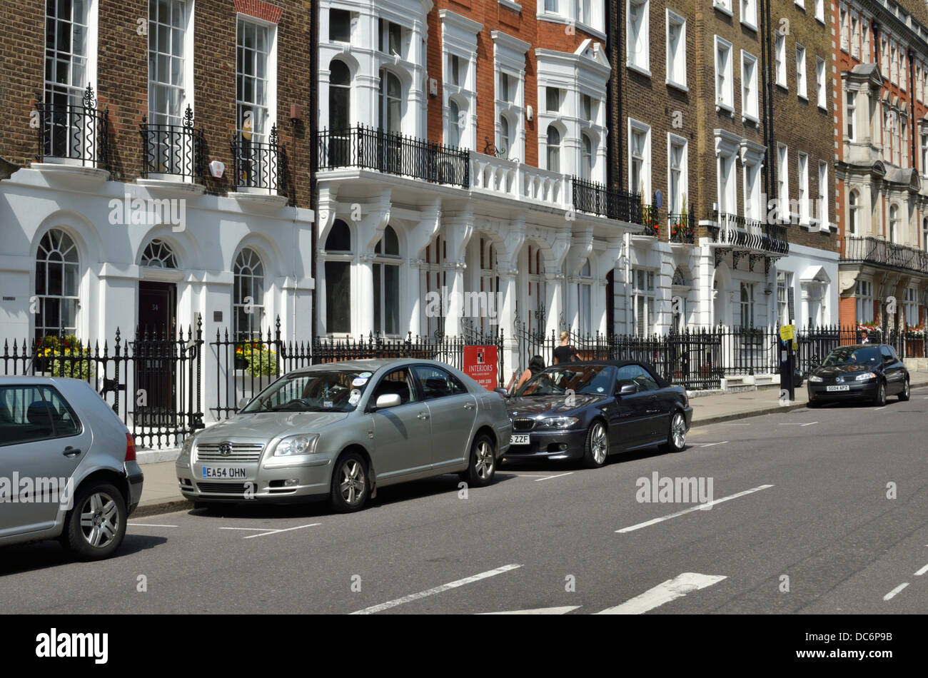 Queen Anne Street W1, Marylebone, London, UK. Stockfoto