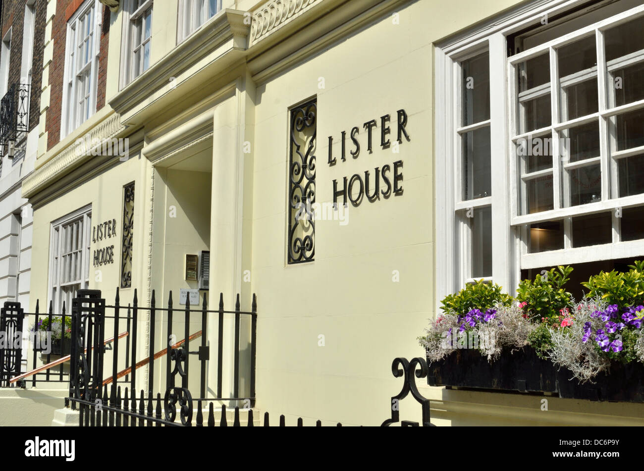 Lister Haus private Zahnklinik in Wimpole Street, Marylebone, London, UK. Stockfoto