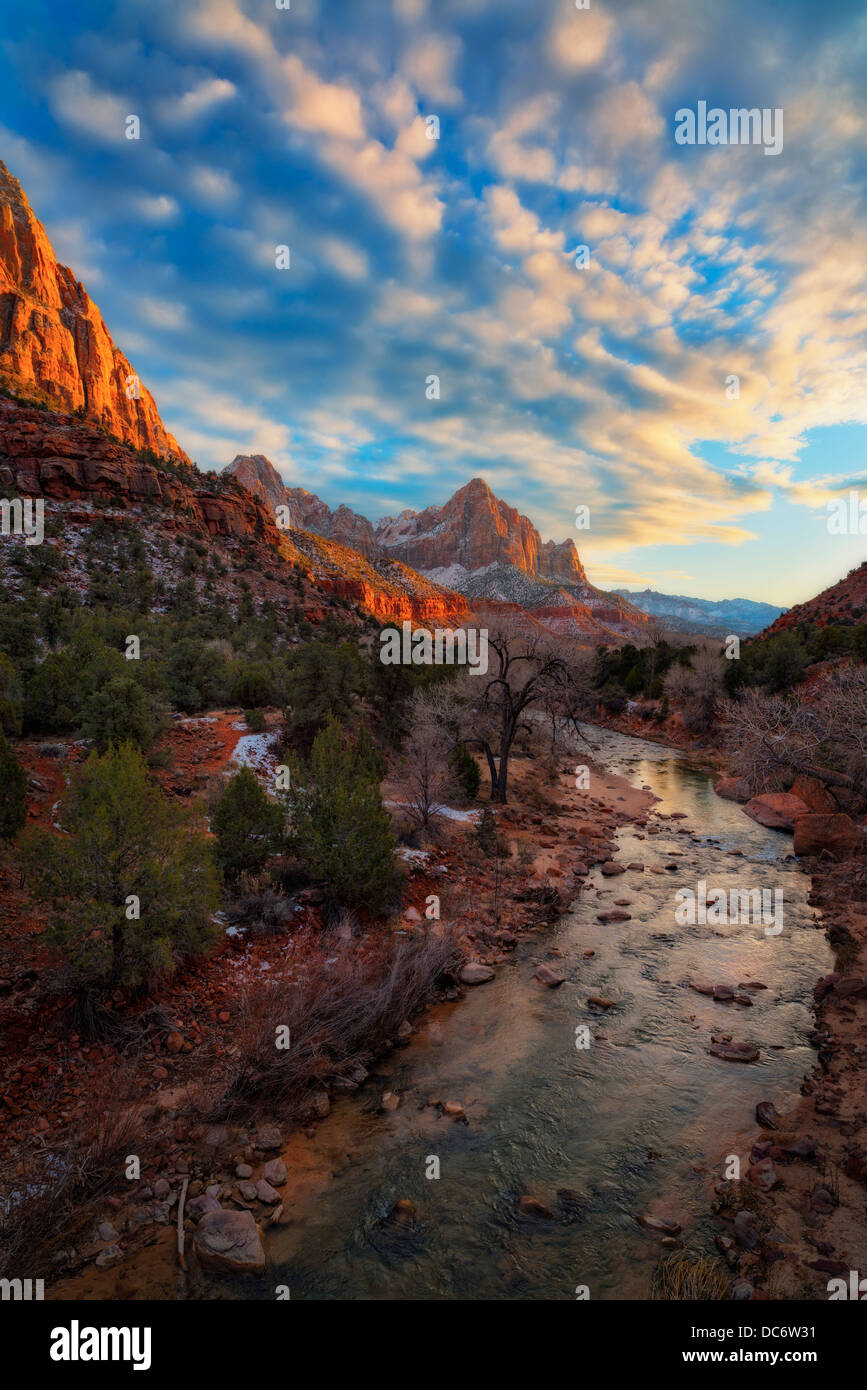 USA, Utah, Zion Nationalpark Stockfoto