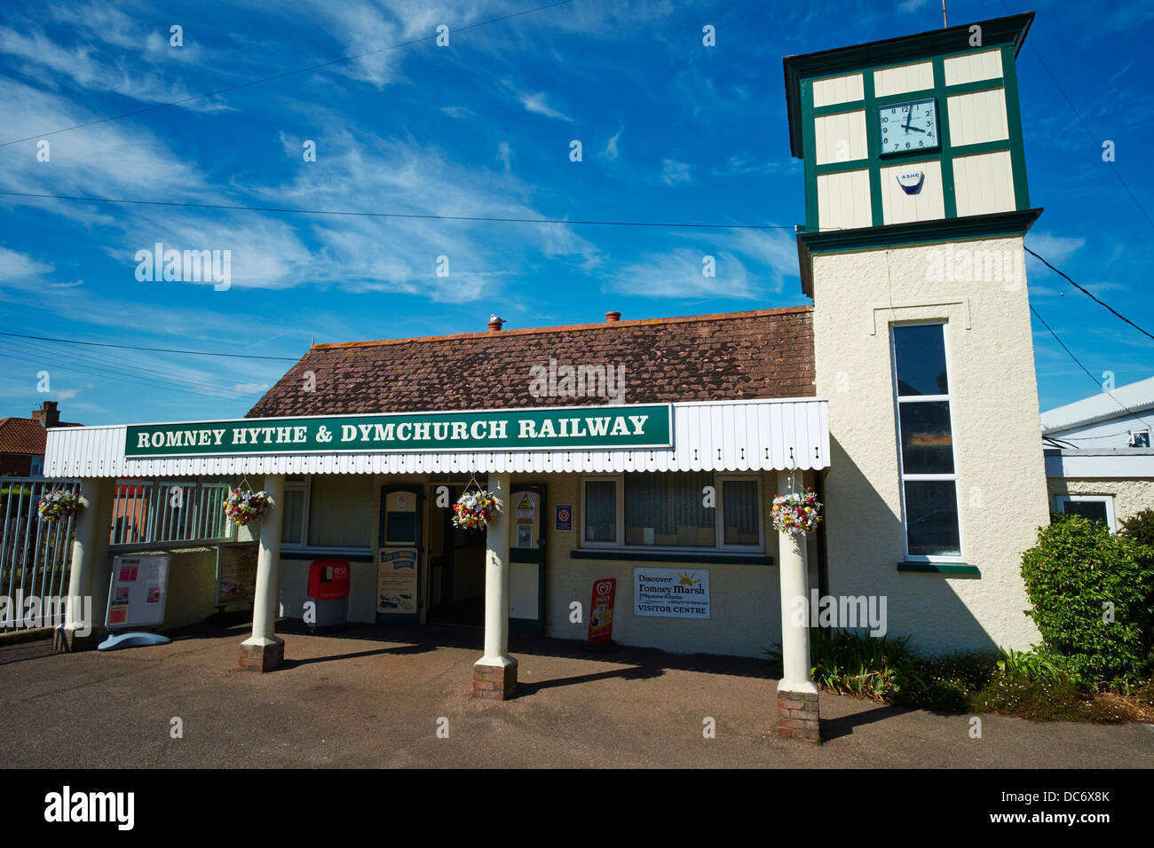 New Romney Train Station Bahnhofstraße neue Romney Kent UK Stockfoto