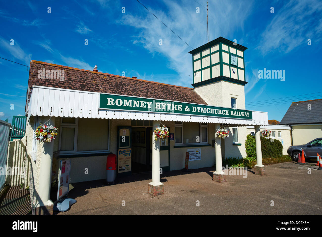 New Romney Train Station Bahnhofstraße neue Romney Kent UK Stockfoto