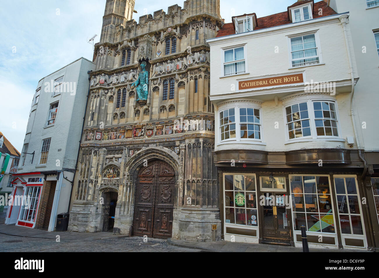 Christ Church Gate Burgate Canterbury Kent UK Stockfoto