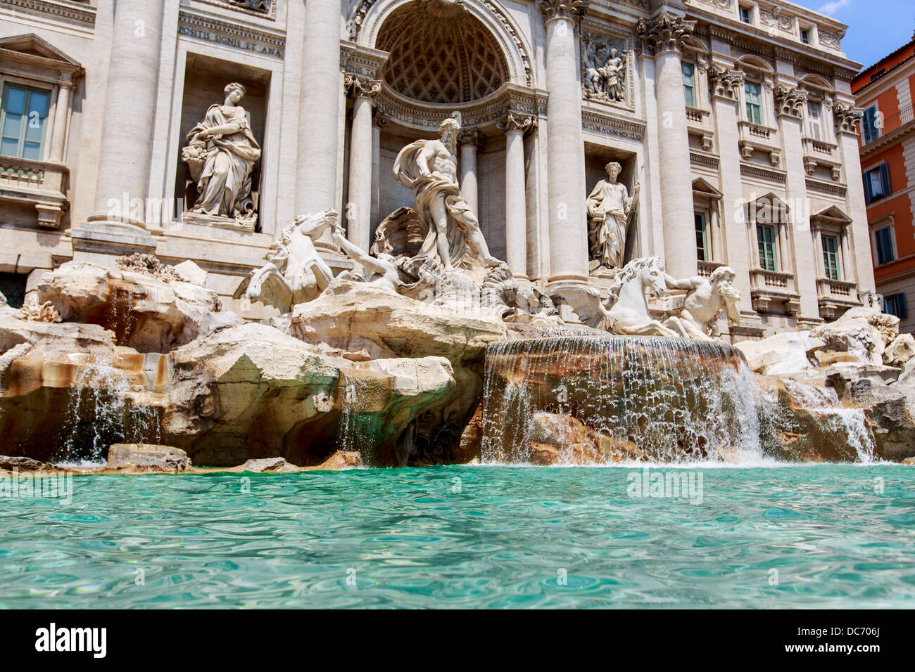 Trevi-Brunnen in Rom, Italien Stockfoto
