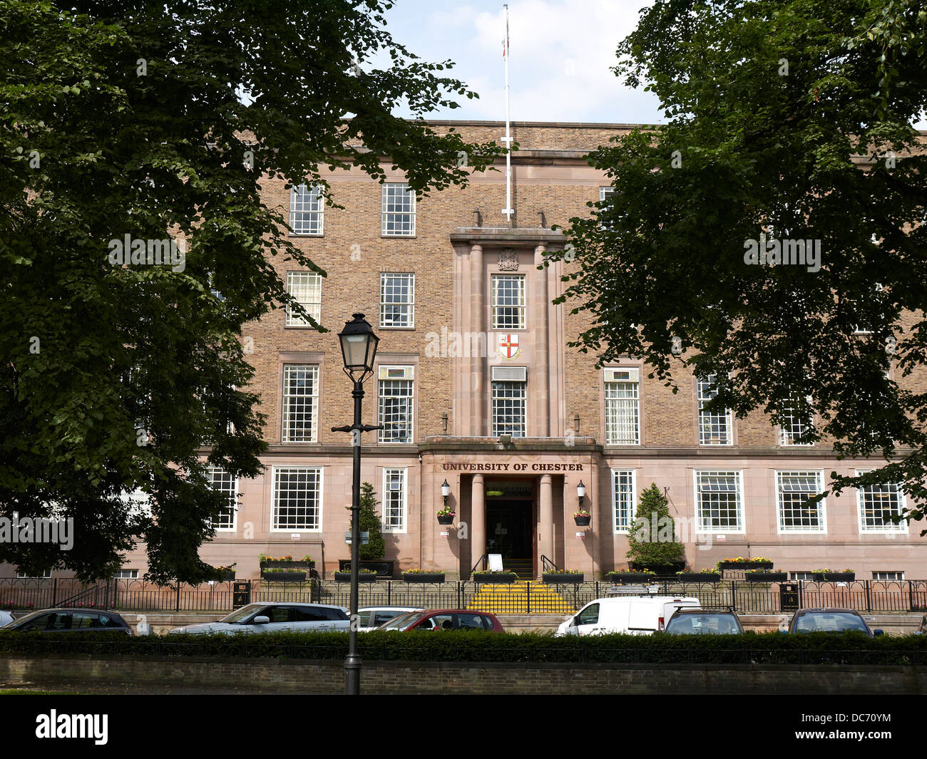 University of Chester, am Flussufer Campus Chester Cheshire UK Stockfoto