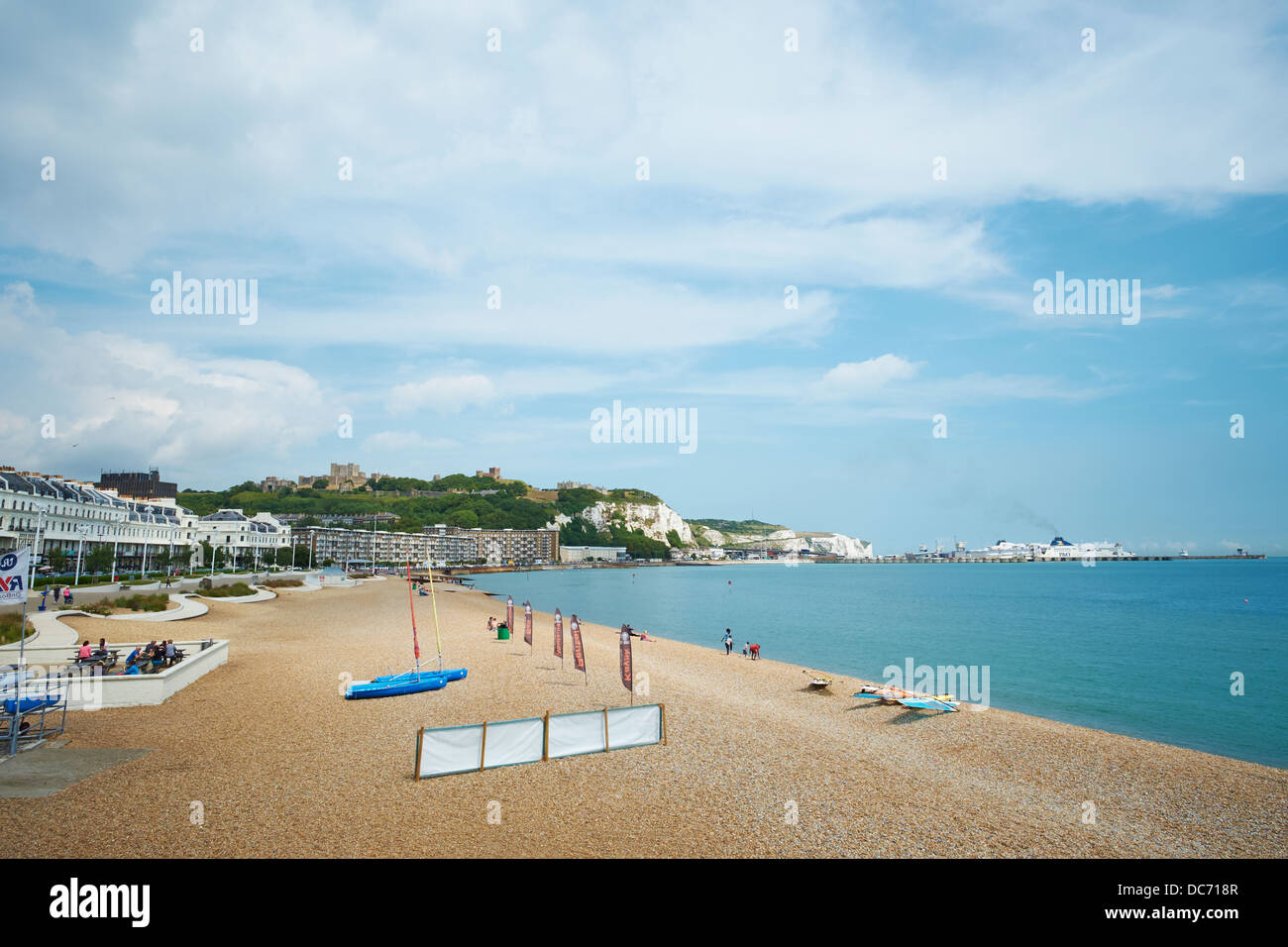 Dover Strand vom Esplanade Dover Kent UK Stockfoto