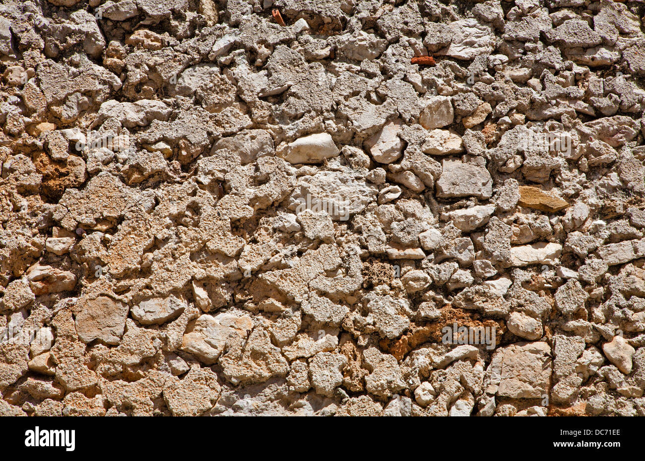 alten mediterranen Mauer - Hintergrund Stockfoto