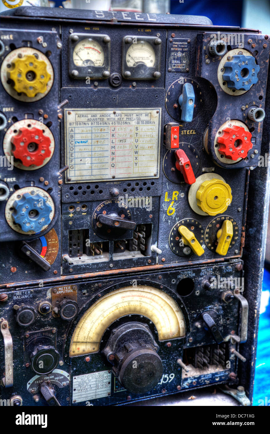 alten antiken Krieg-Transistor-Radio-Empfänger UK England Stockfoto