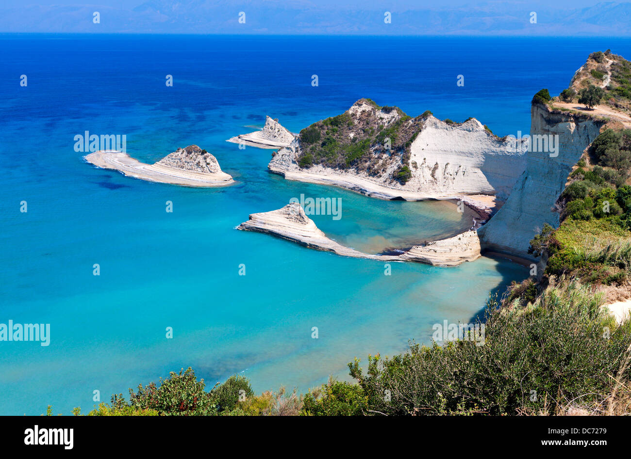 Kap Drastis auf Korfu in Griechenland Stockfoto