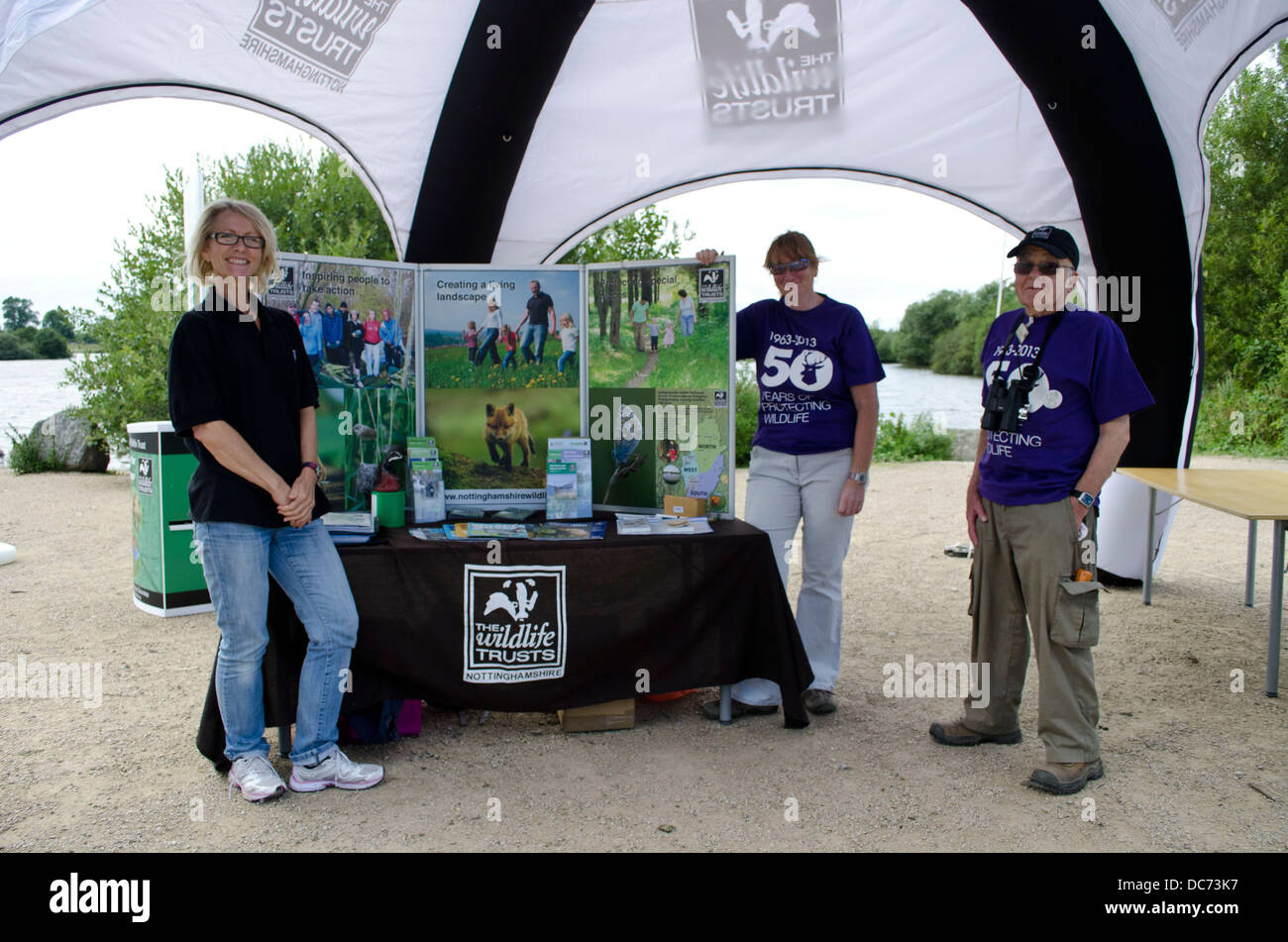 Wildlife Trust freiwillige Stockfoto