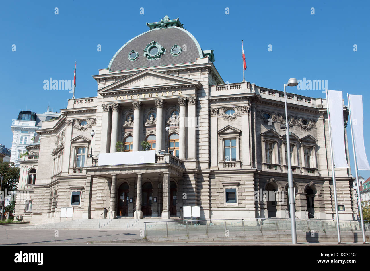 Wien - Volksteater Gebäude Stockfoto