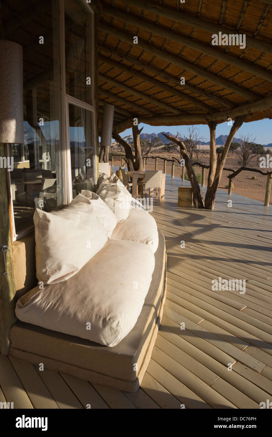 Little Kulala Lodge, Sesriem, Namib-Wüste, Namibia, Mai 2013 Stockfoto