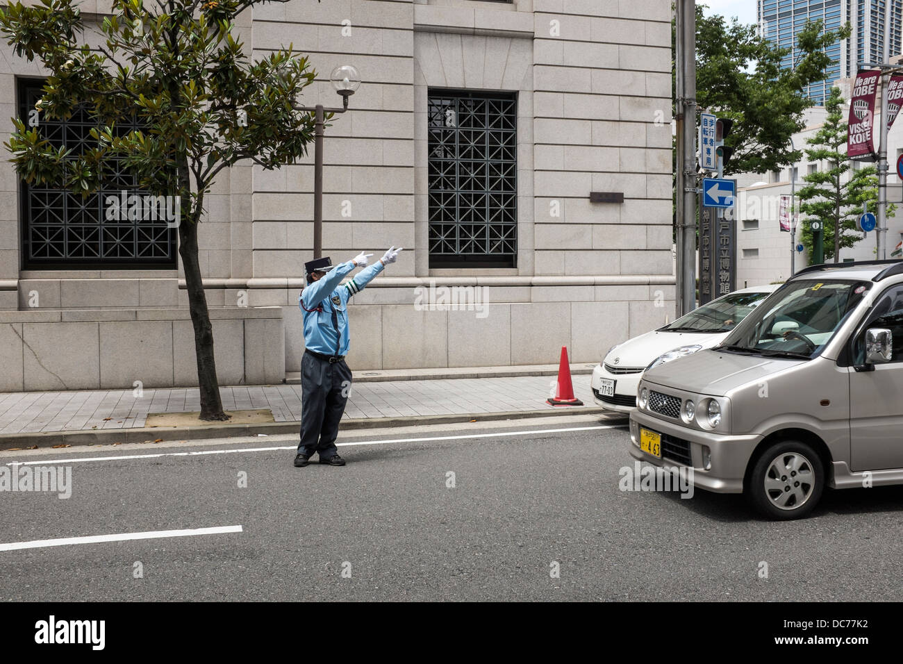 Polizei Autos in Kobe Japan Regie Stockfoto