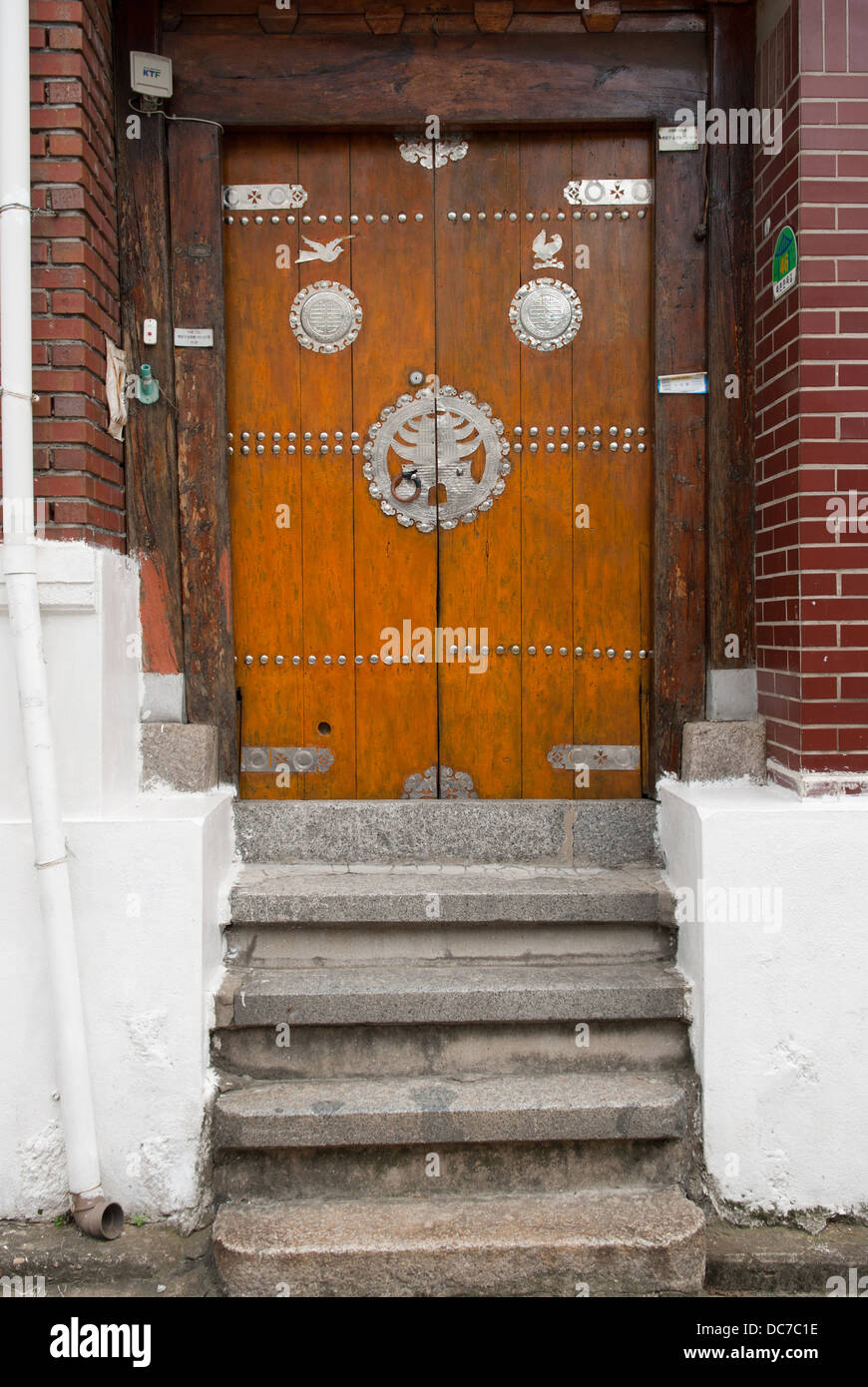 Bukchon Hanok Dorf, Seoul, Korea. Stockfoto
