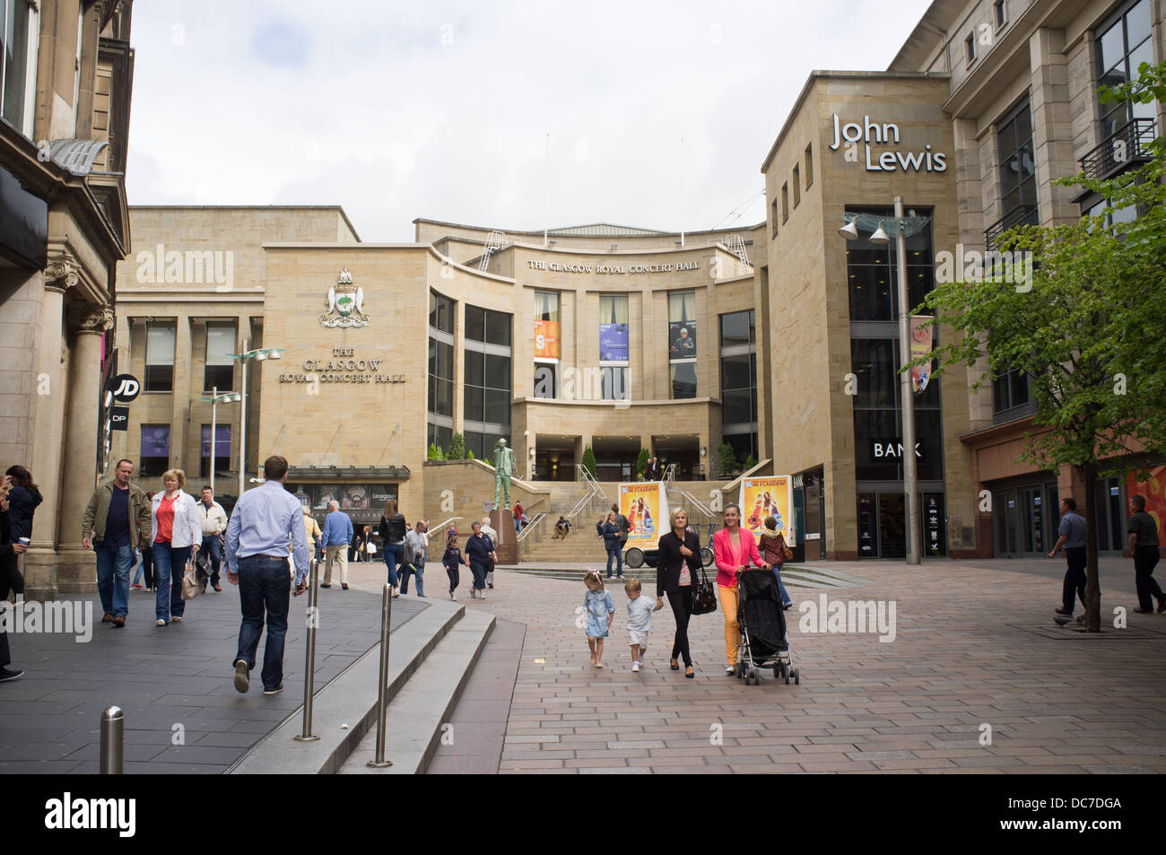 Glasgow Royal Concert Hall von der Buchanan Street Stockfoto