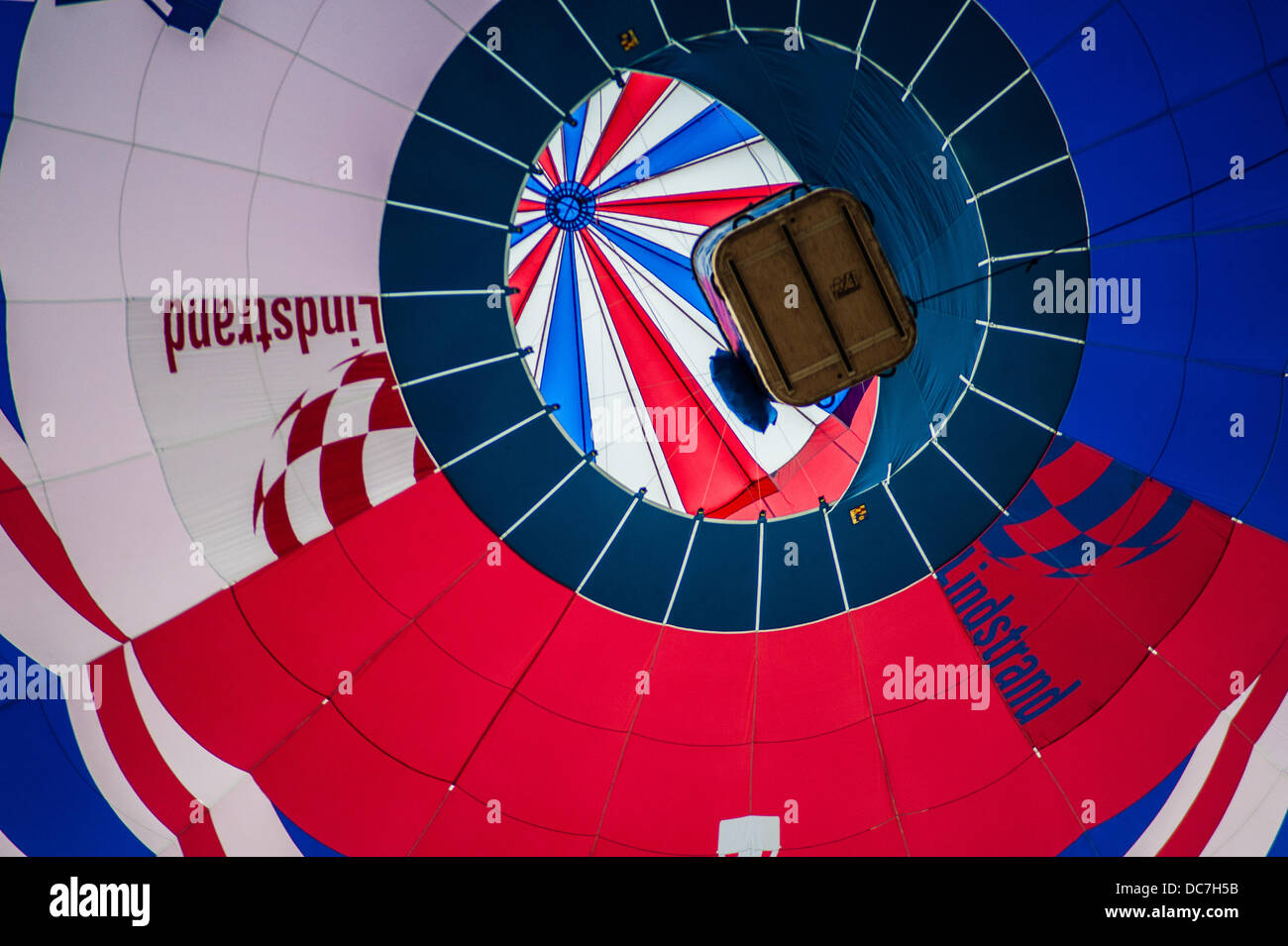 Bristol UK. 10. August 2013. Das Bristol, das International Balloon Fiesta ist jetzt in seinem 35. Jahr und ist Europas größter, Ballonfahren Stockfoto