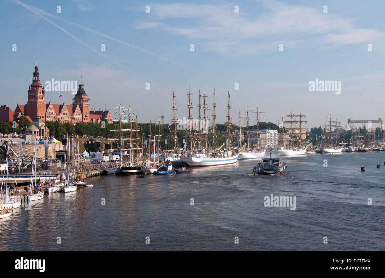 Stettin, Polen - AUGUST 6: Tall Ships Races 2013 Finale. 6. August 2013 in Szczecin, Polen Stockfoto