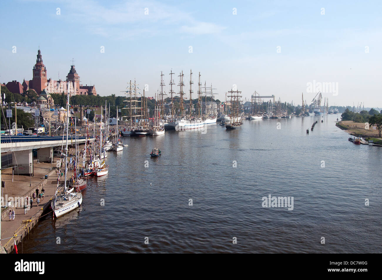 Stettin, Polen - AUGUST 6: Tall Ships Races 2013 Finale. 6. August 2013 in Szczecin, Polen Stockfoto