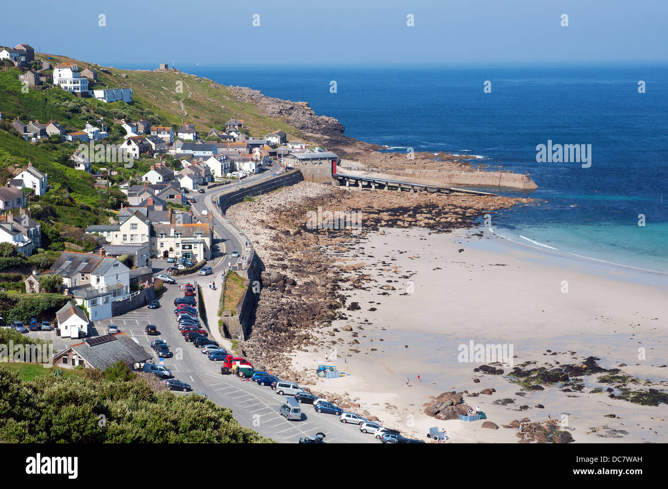 Das Dorf Sennen in Cornwall, Großbritannien Stockfoto