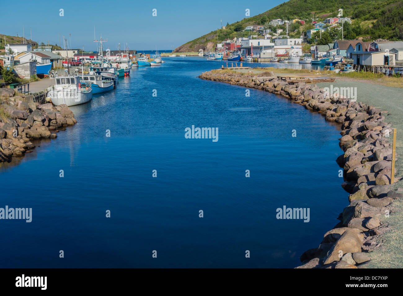 Hafen und Mole von Petty HafenMaddox Cove, Newfoundland, ein kleines