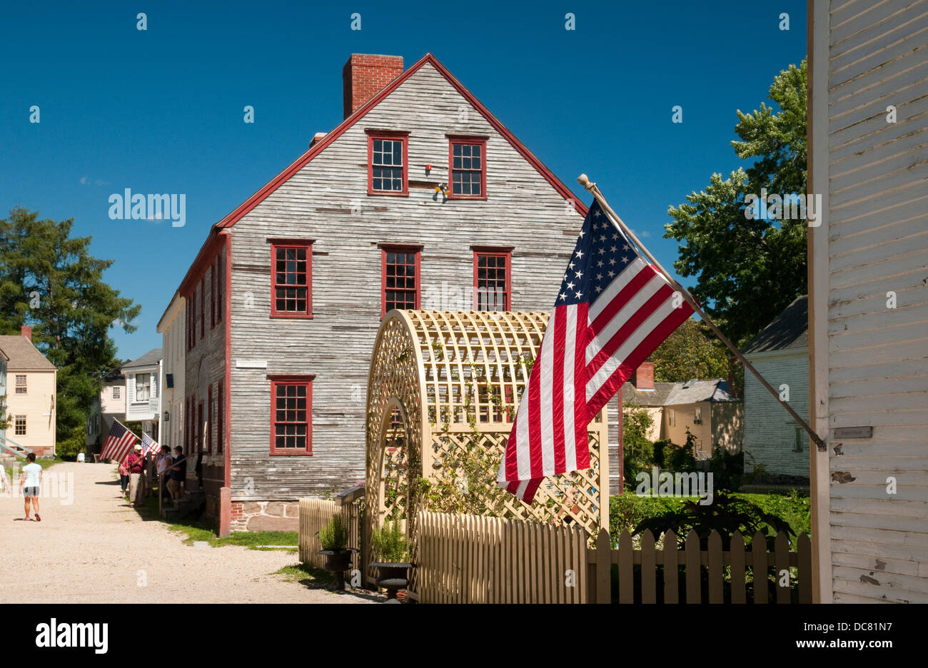 Yeaton Haus am Strawberry Banke in Portsmouth (New Hampshire) Stockfoto