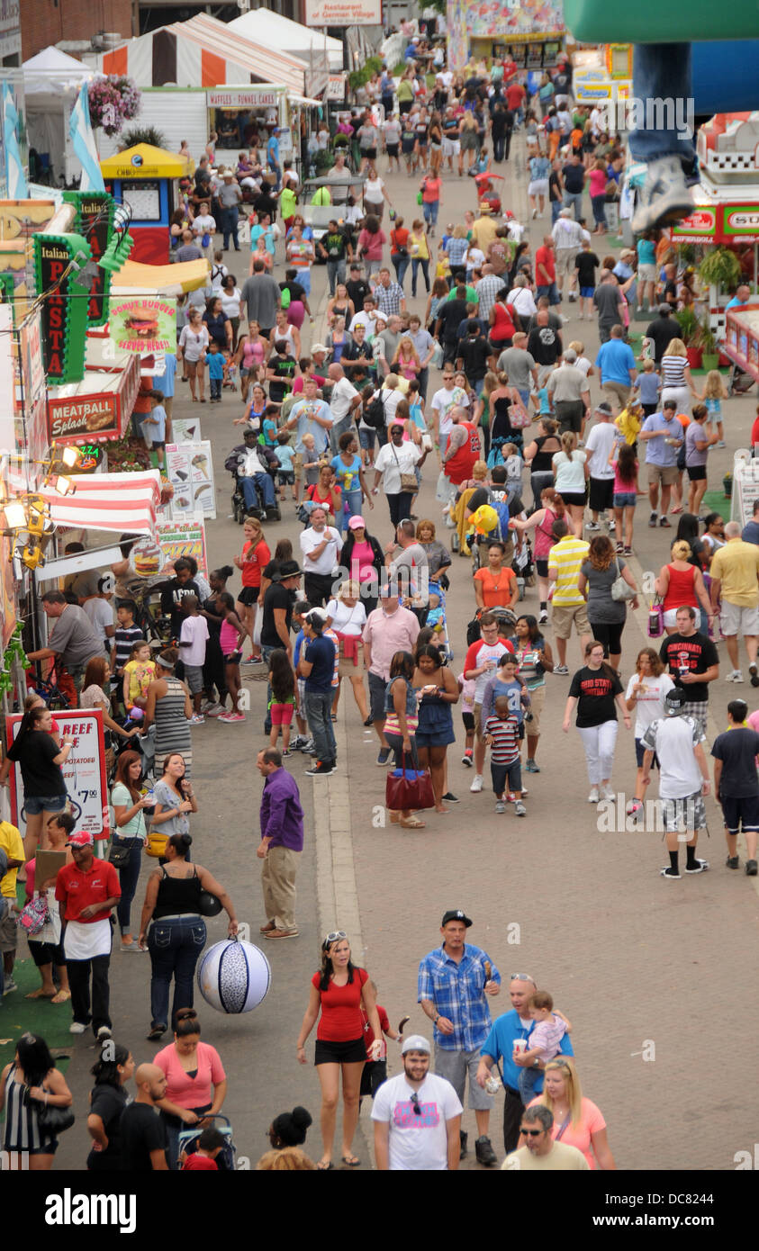 Ohio State Fair überfüllt Stockfoto