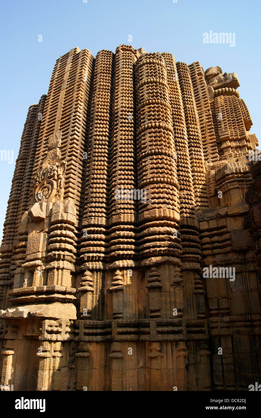 Typische alte Architektur der Papanasini Siva Tempel in Bhubaneswar Orissa Odisha Indien Stockfoto