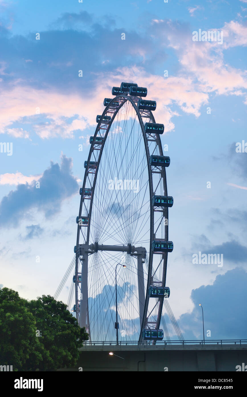Singapore Flyer - das größte Riesenrad der Welt Stockfoto