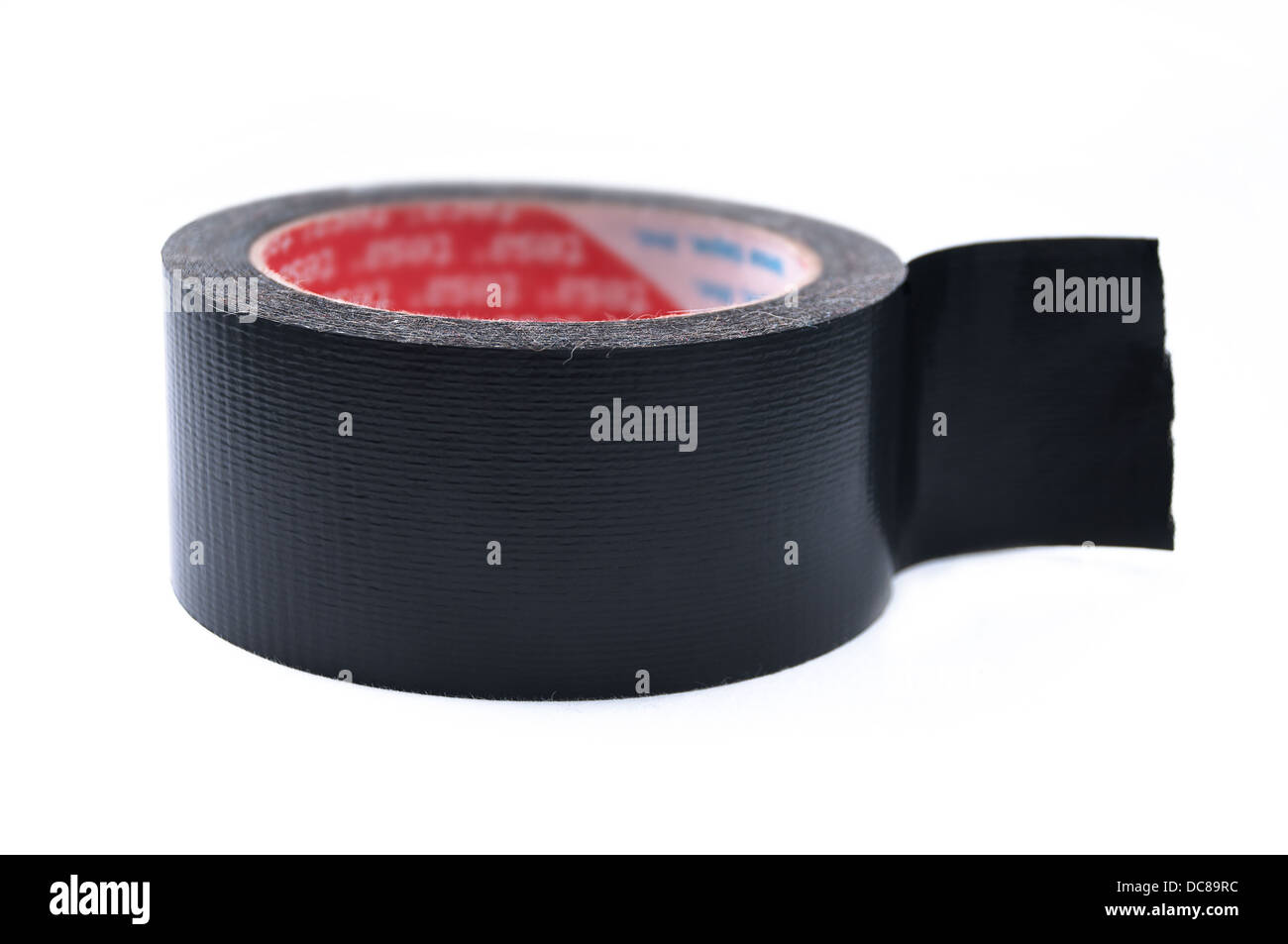 Industrielle Duck Tape schwarz Stockfoto