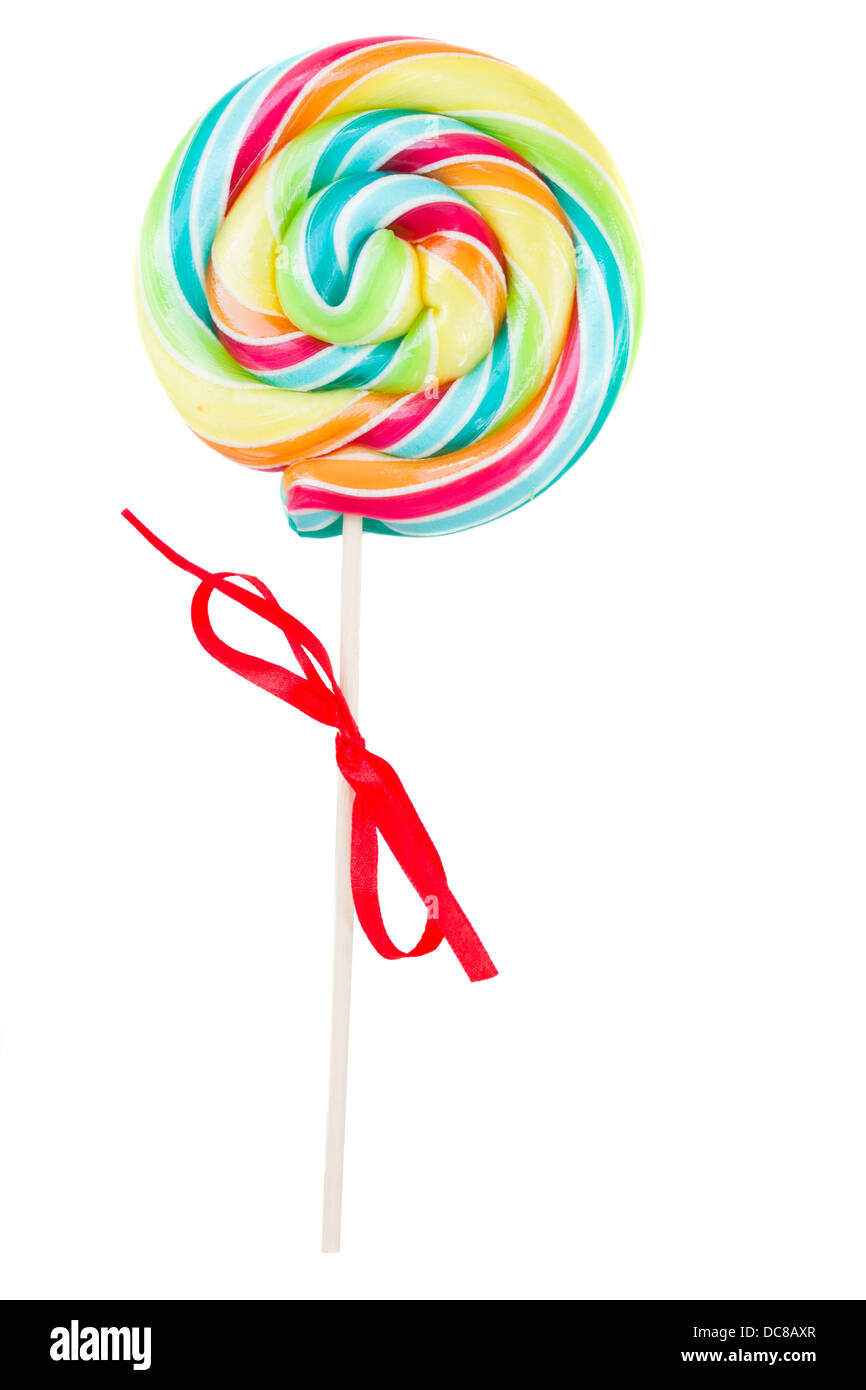 Spirale Lolly pop-Süßigkeiten Stockfoto Spirale Lolly pop-Süßigkeiten Stockfoto