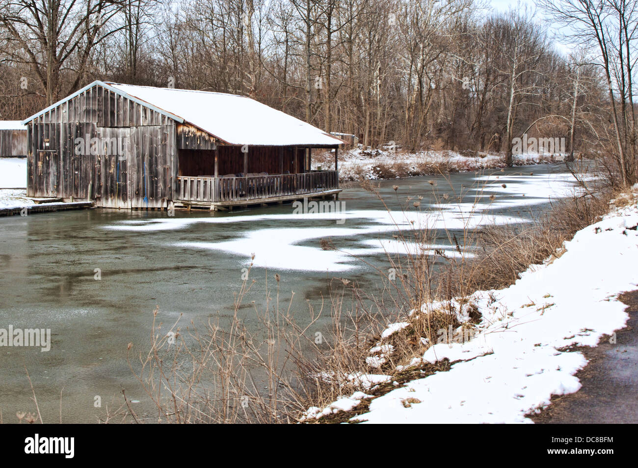 alte Struktur am ErieKanal im Camillus, New york Stockfotografie Alamy