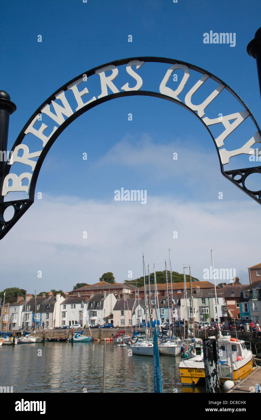 Brauer-Kai, Weymouth Hafen, Dorset, Südwest-England, Vereinigtes Königreich Stockfoto