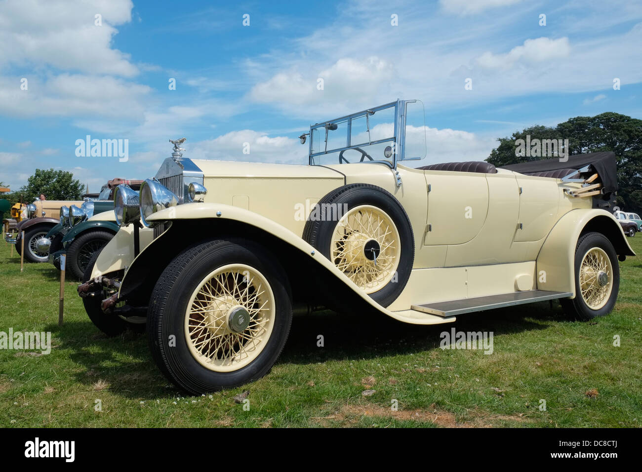 Ein 1933 Rolls Royce 20/25 am Tag Swaton Vintage, Thorpe Latimer, Lincolnshire, England. Stockfoto