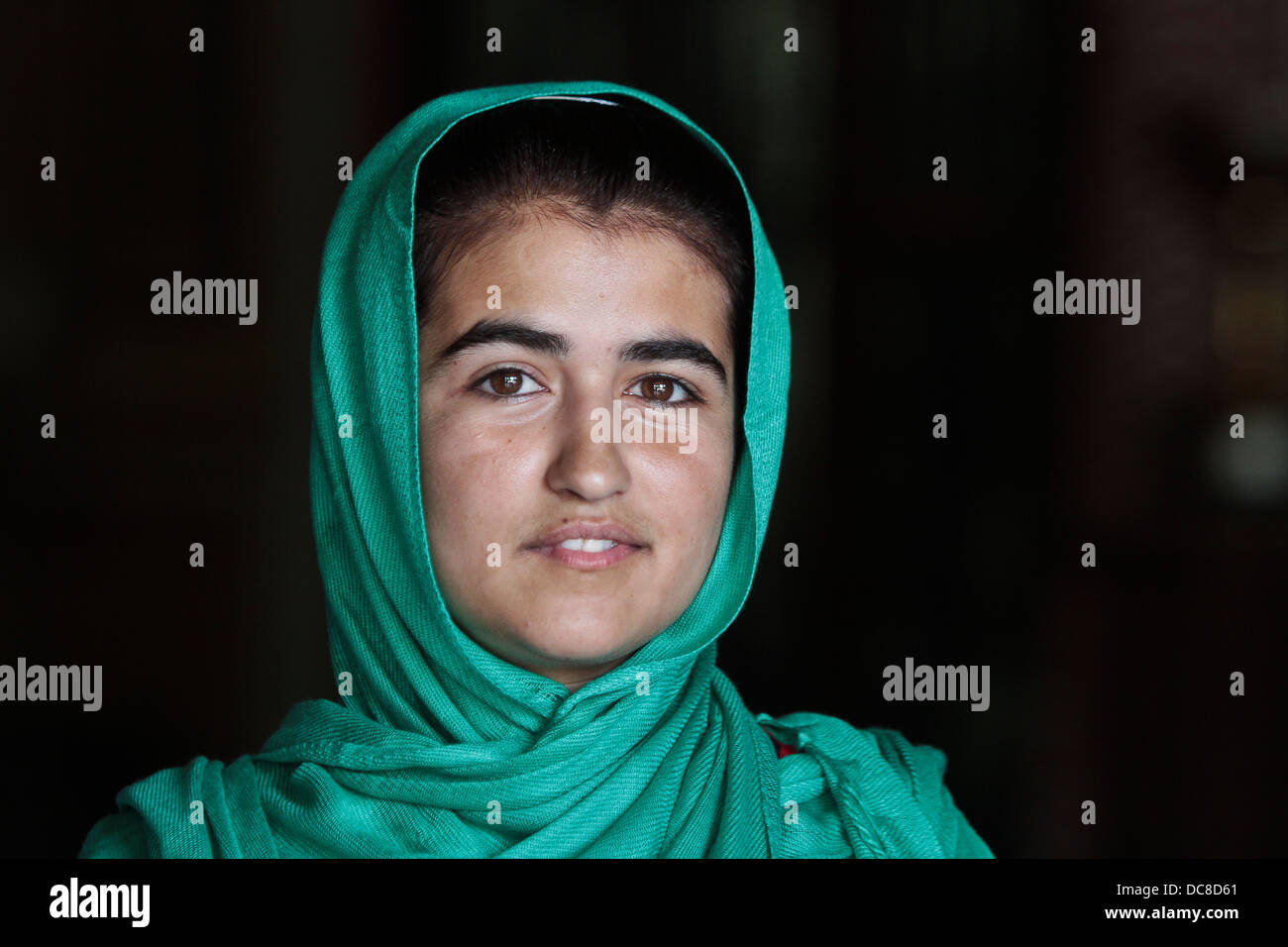 Afghanische Frauenporträt Stockfoto