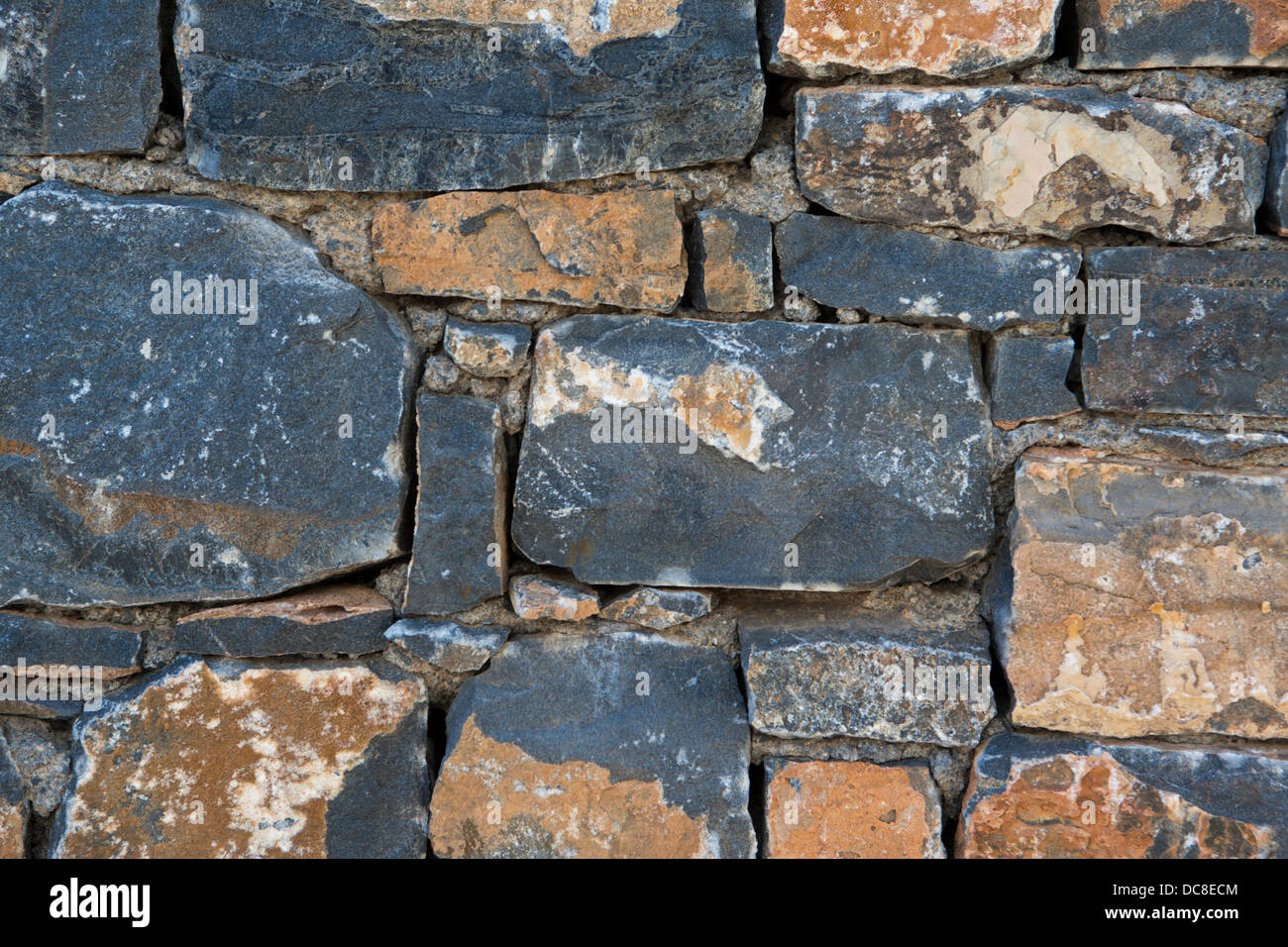 Alte Steinmauer Stockfoto