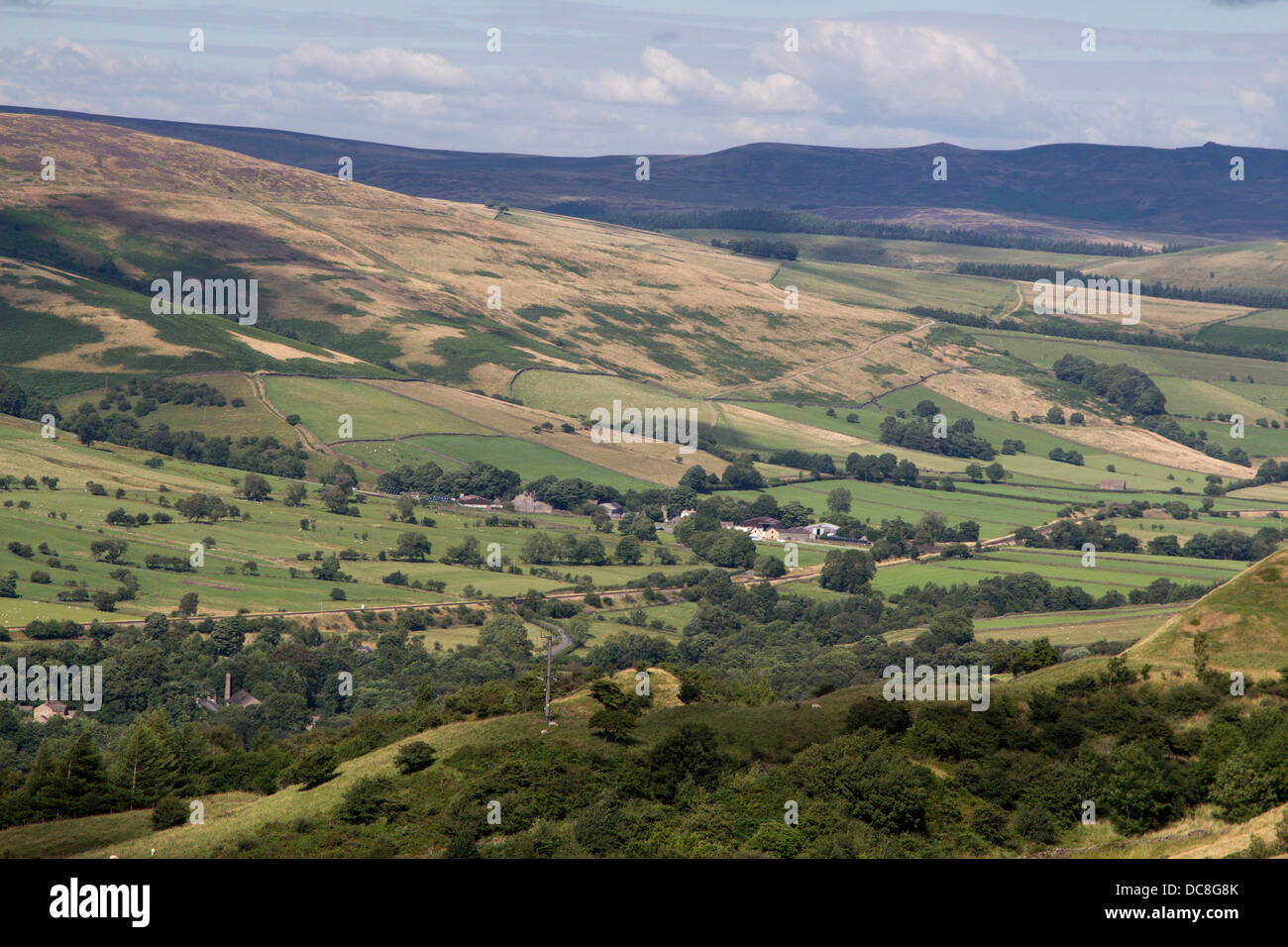 Tal der Edale Derbyshire England uk Stockfoto