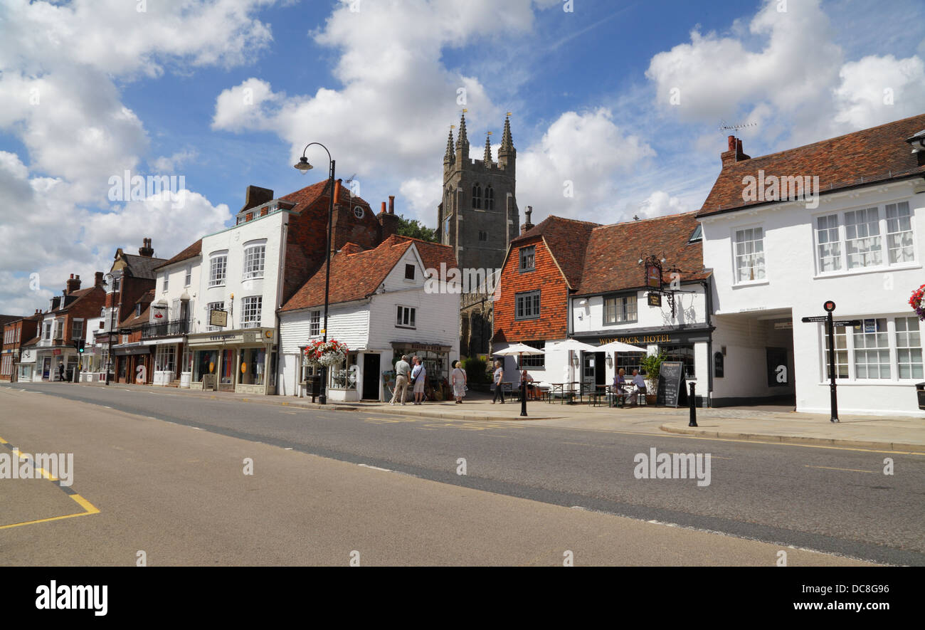 Tenterden High Street, Kent, England, Großbritannien, GB Stockfoto