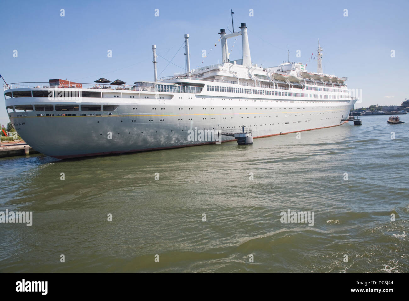 SS Rotterdam Dampfschiff Kreuzfahrtschiff Rotterdam Niederlande Stockfoto