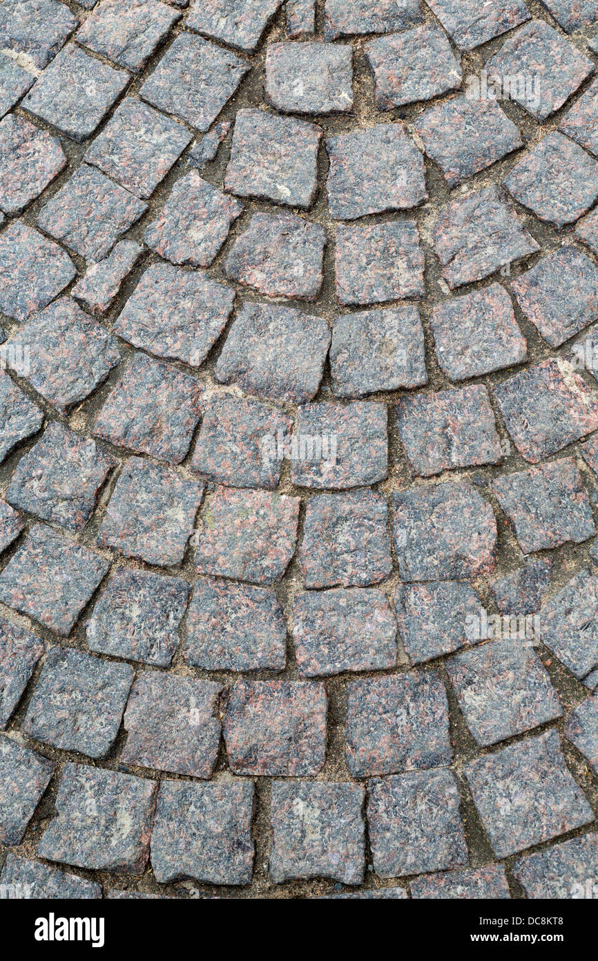 Granit Pflastersteine in der Peter und Paul Fortress in St. Petersburg, Russland Stockfoto