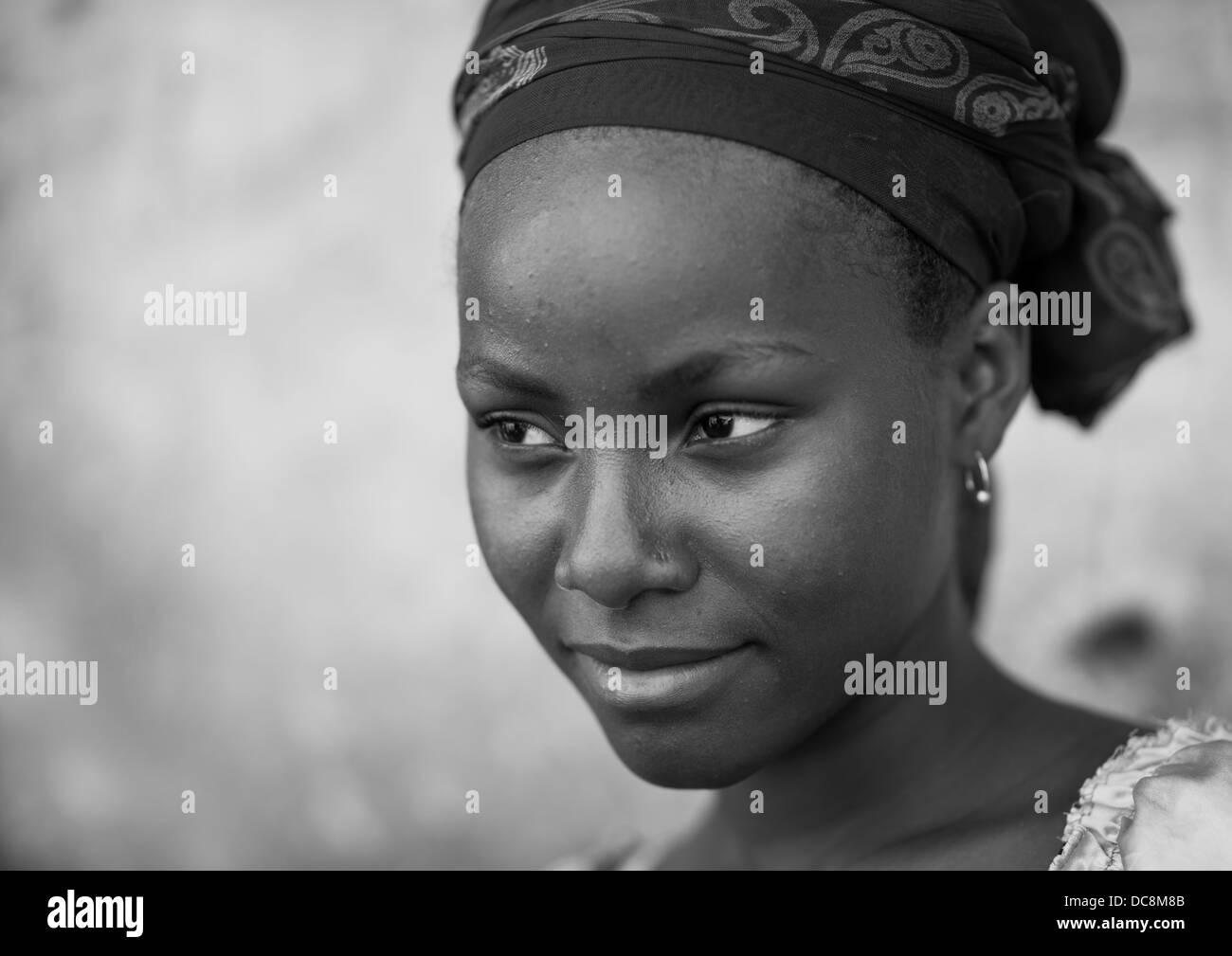 Schöne junge Frau, Insel von Mosambik, Mosambik Stockfoto