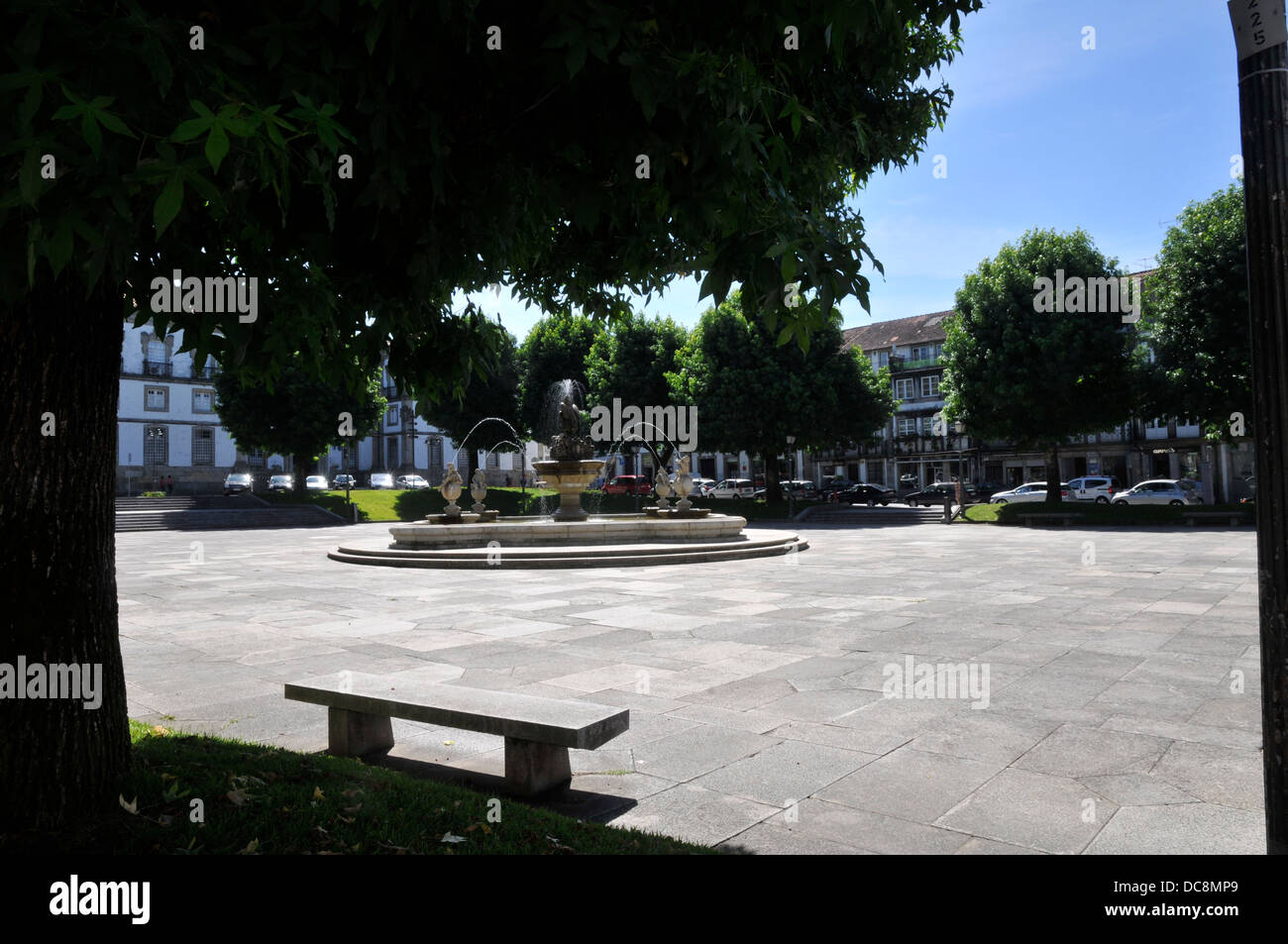 Braga, Portugal: Platz in der Nähe der City hall Stockfoto