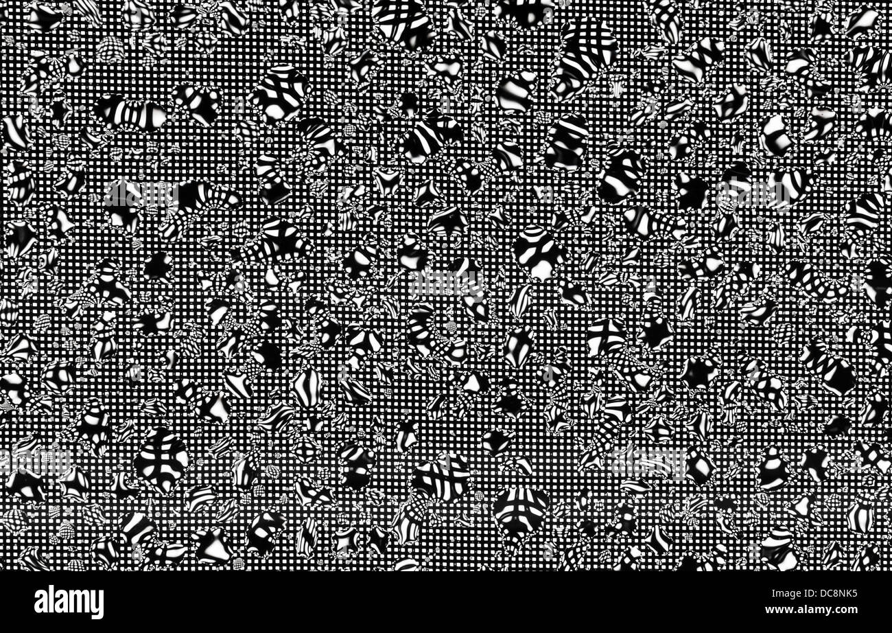 Abstrakt schwarz und mit Hintergrundtextur mit Wassertropfen auf Raster Stockfoto