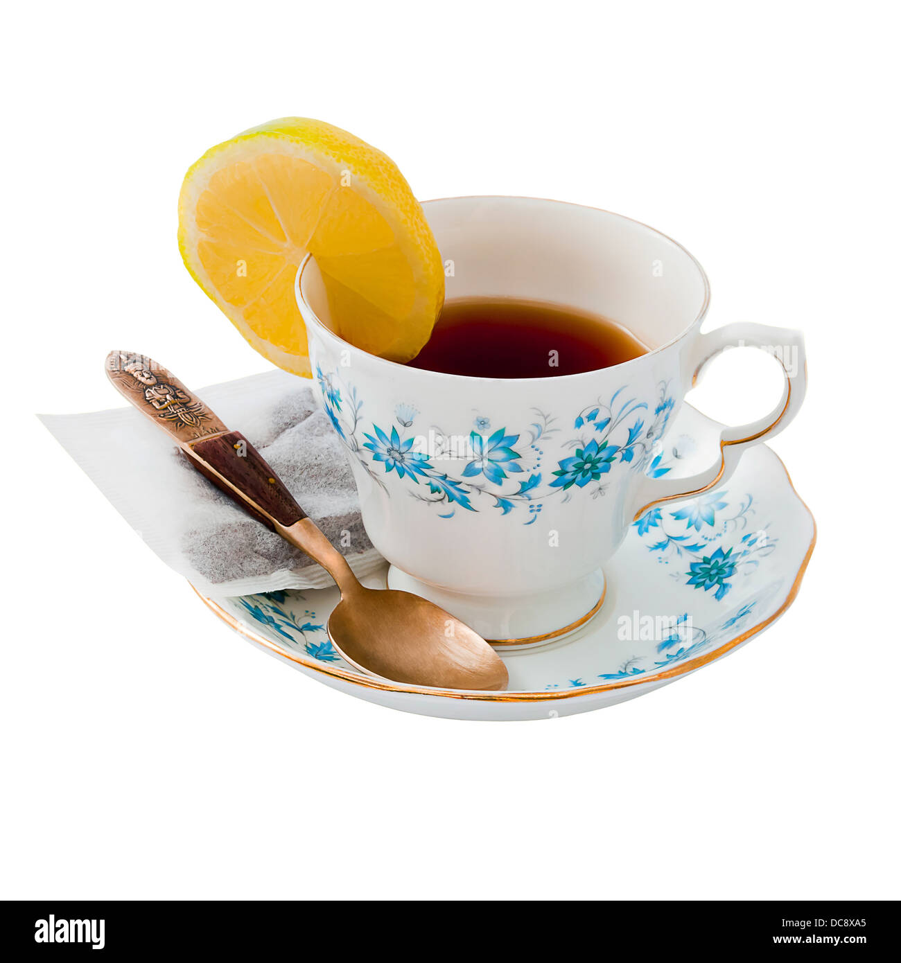 China-Tee-Tasse mit Beschneidungspfad für einfache Extraktion Stockfoto